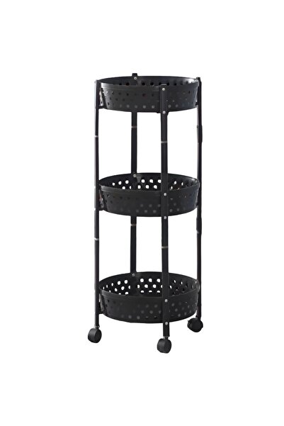 rexa رفوف مطبخ دوارة 360 درجة، سلال تخزين الفاكهة والخضروات