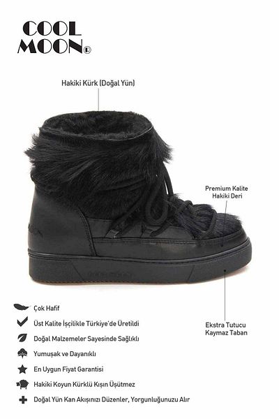 Cool Moon Γούνινα Sneakers Μποτάκια 355081
