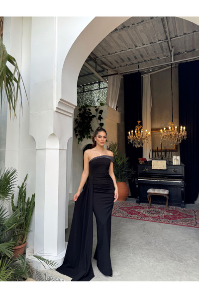 Sindimoda Sean Tek Kol Kuyruklu Abiye