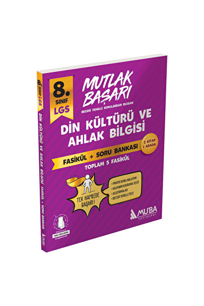 Muba Yayınları Mutlak Başarı 8.Sınıf Din Kültürü Fasiküller+Soru Bankası