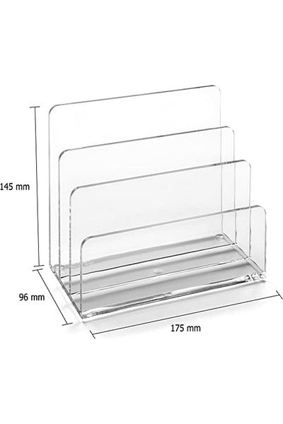 SMARTPOINTS Clear Acrylic Letter Holder,145 mm x 175 mm x 96 mm
