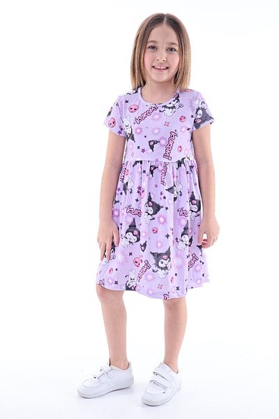 MAXI DRY Rochie din bumbac pieptănat imprimat, 2-8 ani