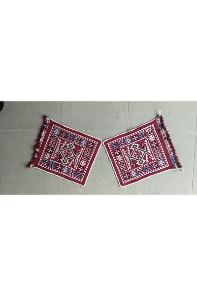 Efe Car Seat Cover (Double Sided) Washable Car Carpet (Claret Red)