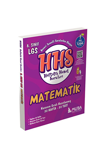 Muba Yayınları 8.Sınıf Matematik Haftalık Hasat Soruları (HHS)