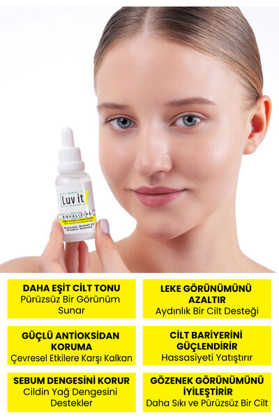 Luv it! Alpha Arbutin Cilt Serumu | Leke Karşıtı, Cilt Tonu Eşitleyici ve Bariyer Onarıcı