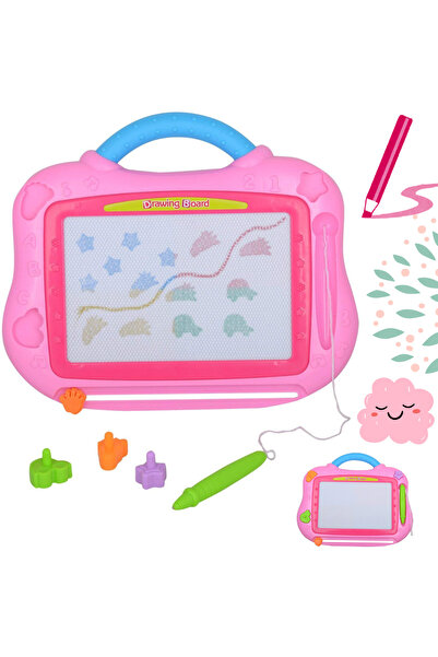 Salamandra Магнитна дъска за рисуване, 4 цвята, 3 печата