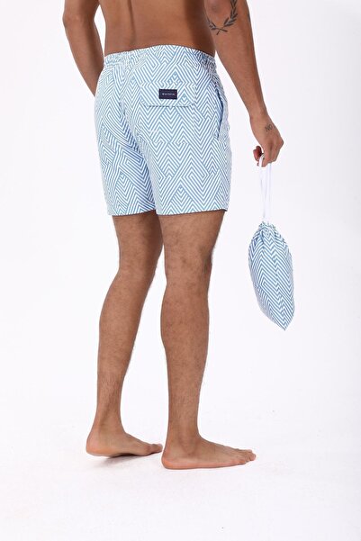 Whitefin Bel Lastikli Bodrum Deniz Şortu