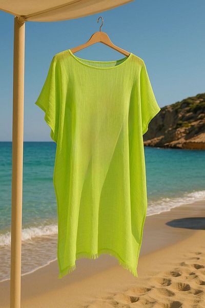 Y-London Γυναικείο Neon Green Pareo 13479-1