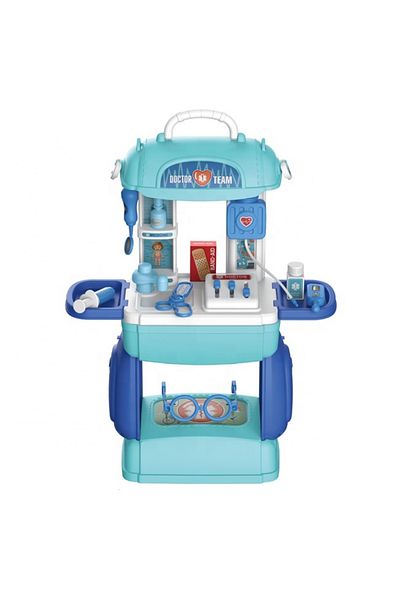 Salamandra Set Interactiv de Rol, Trusa de Doctor pentru Copii Salamandra kids, Unelte si Accesorii, Albastru