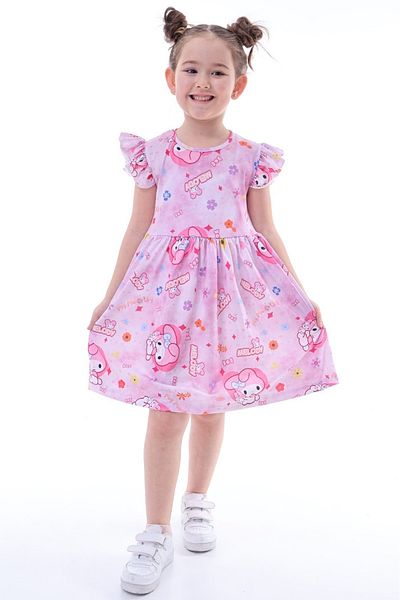 MAXI DRY Rochie pentru fete din Lycra, model Melody Rabbit, 2-8 ani