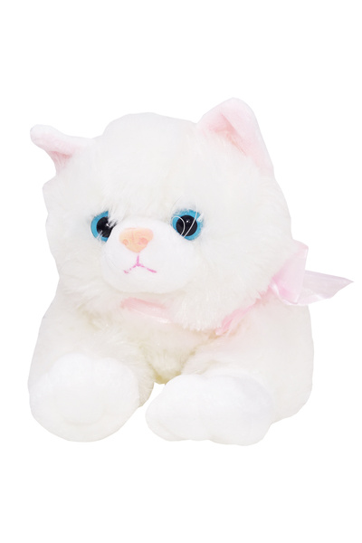 Salamandra Pisicuta De Plus Alba Care Miauna, 35 Cm