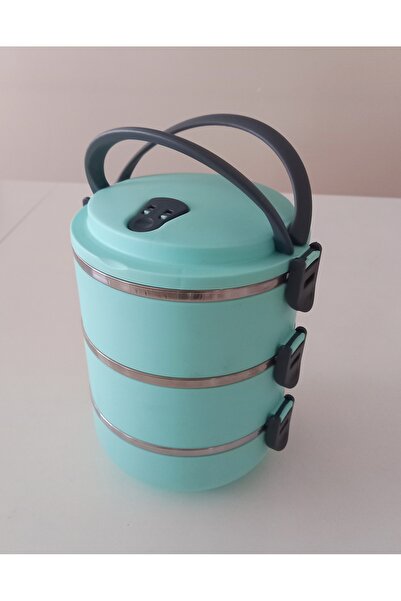 MİMOZA PARK 3 Katlı Sızdırmaz Yemek Termosu Sefer Tası Saklama Kabı 1,8 Litre...