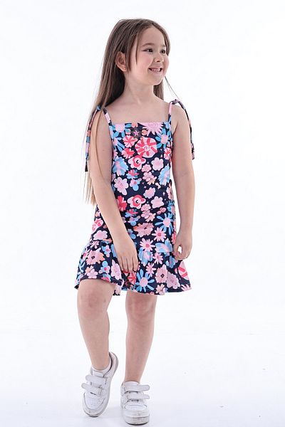 MAXI DRY Summer Girl's Dress with Rope Straps
