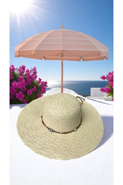Deeplively Women's Straw Hat Summer Beach Hat Premium Quality - Foldable - Adjustable to Head