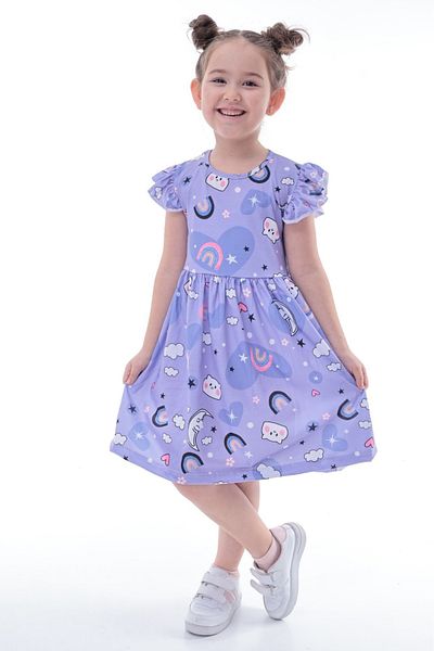 MAXI DRY Rochie pentru fete din Lycra, model inimă pisică, 2-8 ani