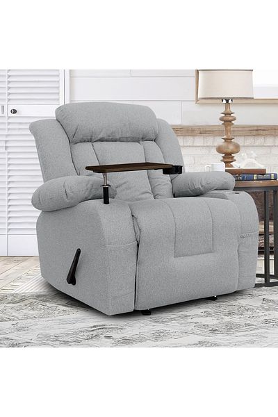Lazy Vibes Relax Pro Rocking & Rotating 360°| Premium Recliner With Laptop Table & cup Holder