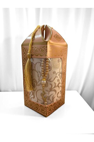 SALVUS Hac Umre Mevlüt Hediyesi Özel Kutulu Seccade Tesbih Seti"