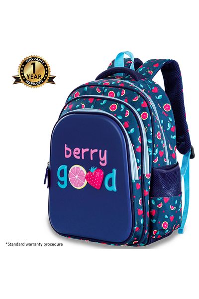 Eazy Kids School Bag w/ Pencil Case 16" - Berry Good Blue