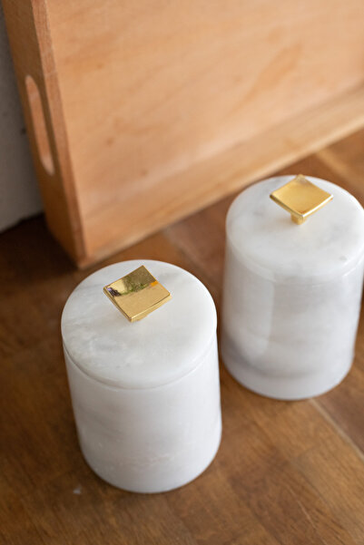 Akayev Marble White Hazel 3-Piece Spice Rack