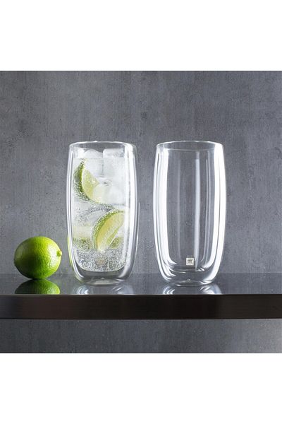 ZWILLING Sorrento Double Walled Soft Drinking Glasses 2 Pack 475 ml
