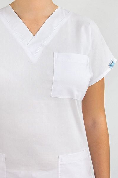 Nur Medikal Giyim Unisex White Lycra Doctor Nurse Hospital Cook Kitchen Staff Single Top Jersey