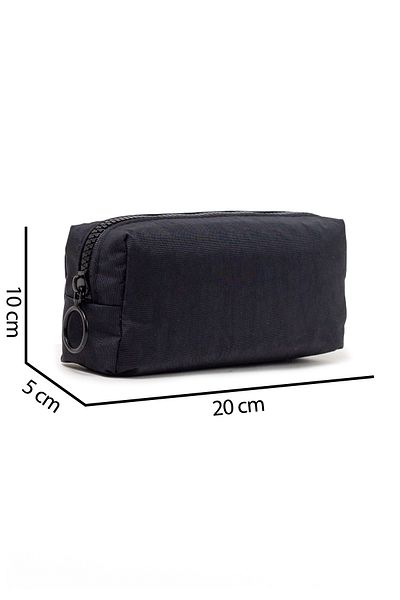 KAFF Μαύρο Crinkle Fabric Μονό Μολυβοθήκη Πλένεται Μολυβοθήκη