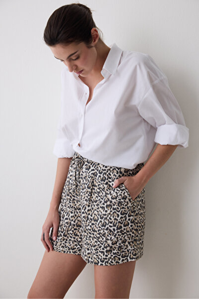 Penti شورت متعدد الألوان منقوش بطيات