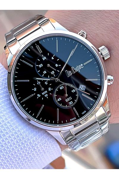 Lee Cooper Steel Band Inner Functions Active 5 Atm Water Resistant Men Wrist Watch Elc8042.350