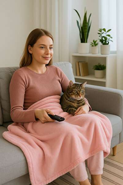 Butik Welsoft Peluş yumuşak Tv battaniyesi