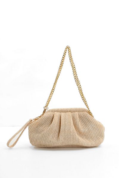 byFOX Fashion Geantă de umăr Scholarship împletită din paie Lățime: 30 cm Lungime: 18 cm Lățime: 7 cm