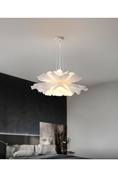 LUXXO Candelabru Creative, 2xE27, corp din poliamida, alb, 60x60x23cm