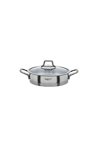 Leggno Vita Glass Lid Steel Pan 16 cm
