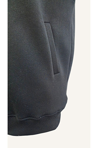 AHMERA Unisex Black Regular Fit Hooded Winter Vest with Hidden Pocket