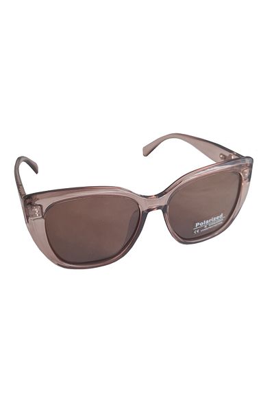 Globalport Retail Ochelari de soare dama, polarizati, UV400, Rama Plastic Rosé Luxe, Lentile Maro
