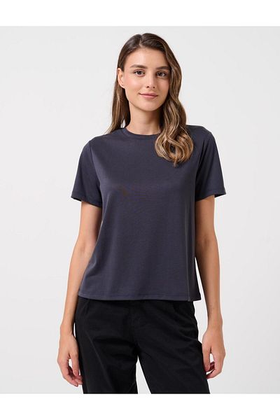 Jimmy Key Black Straight Cut Crew Neck Short Sleeve T-Shirt