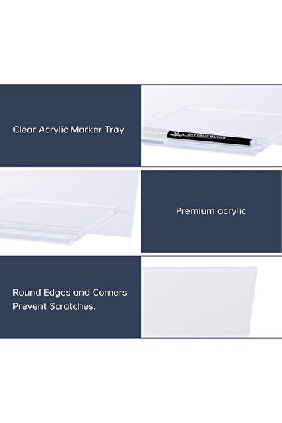 SMARTPOINTS Acrylic Dry Erase White Board - 10 x 10 Inches
