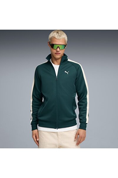 Puma T7 Always On Track Jacket 629587-75 Ανδρικό αθλητικό μπλουζάκι ΠΡΑΣΙΝΟ