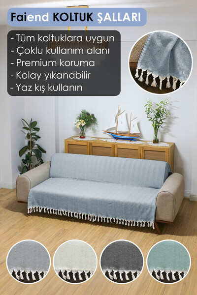 Faiend Seat Cover 180 X 200 Cm Sofa Sofa Bed Divan Armchair Cover Cotton Washable Simple Shawl