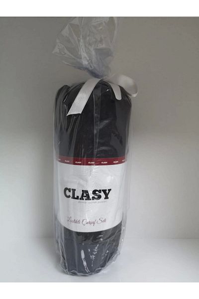 Clasy Ranforce Anthracite Single Elastic Sheet Set