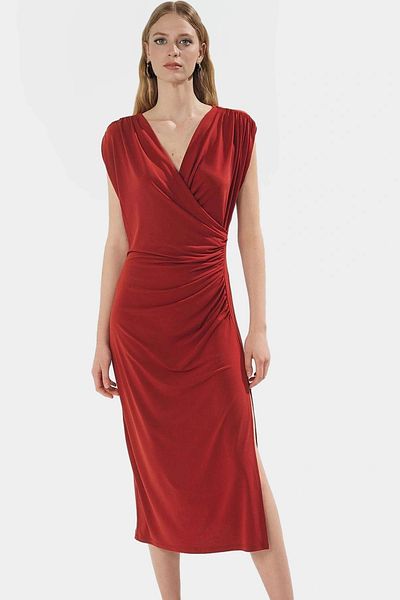 PayBuy Stylish Knitted Midi Dress Bodycon Fit Daily Use Summer Distinguished Material Trend Design