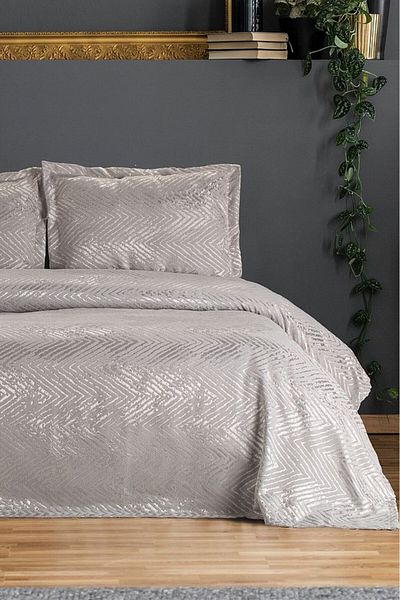 Faiend Double Modern Design Jacquard Bedspread - Chenille Gray