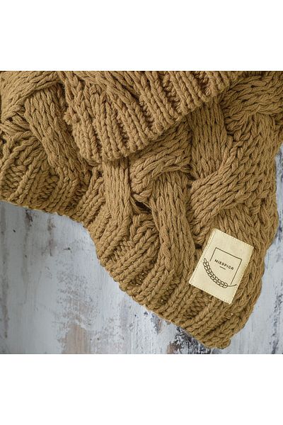 Miespiga Serenita Hair Knitted Knitwear Tv Blanket Throw Sofa Shawl