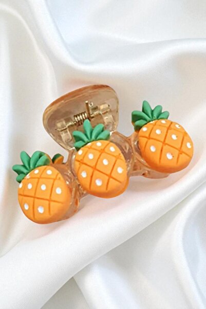 PETEK AKSESUAR Клипс с ананас, прозрачен, 6 см