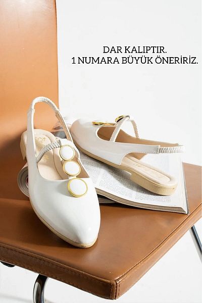 Slipcat Closed Front Stone Open Back Flat Sole Ballerina Sandals