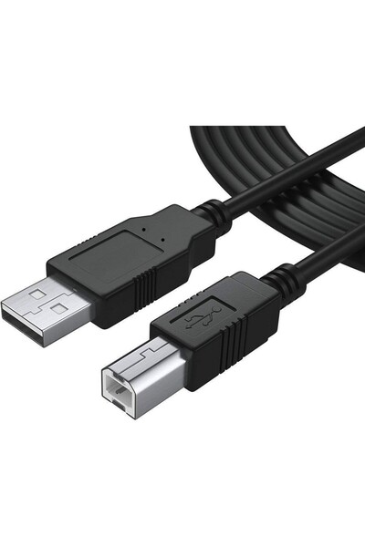 Derwell Usb Yüksek Hızlı 2.0 A-b Erkek Kablosu Canon Brother Hp Epson Yazıcı ...