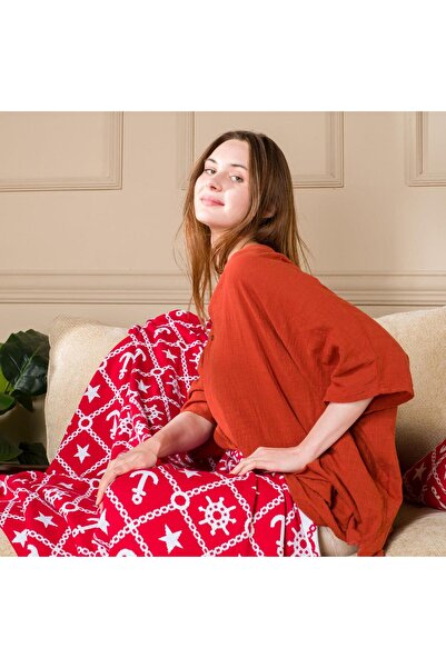 Miespiga Marine Pattern Knit Blanket Sofa Throw