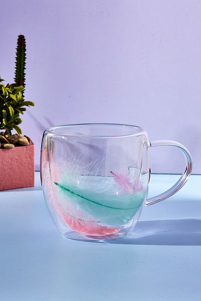 Perotti Double Feather Double Wall Mug 250 ml