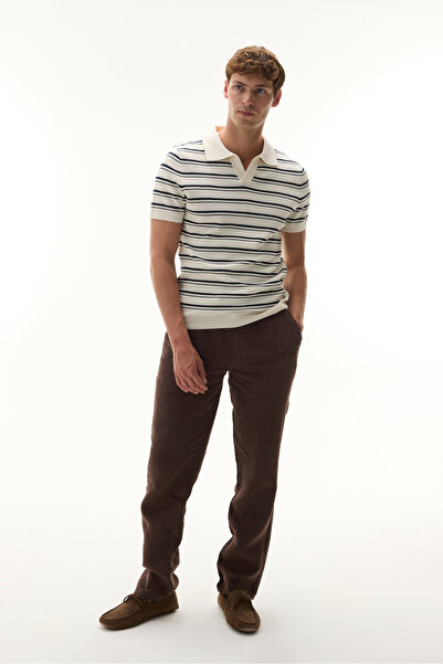 Mudo Straight Fit Tie Linen Pants