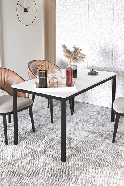 DEKOPRATİK ELEGANCE YEMEK MASASI BEYAZ 120X70