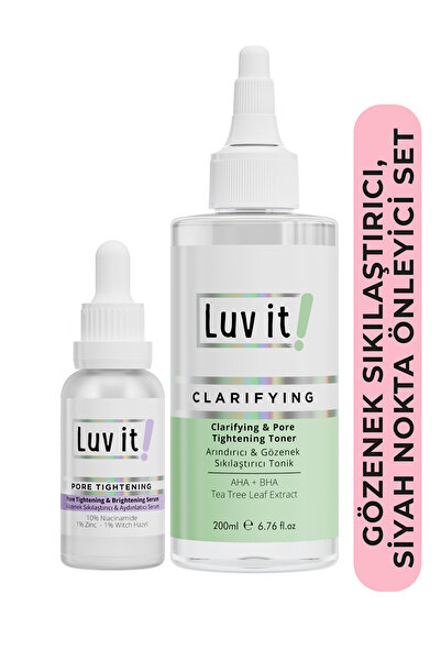 Luv it! Siyah Nokta Ve Sivilce Önleyici Sebum Dengeleyici 2’li Cilt Bakım Seti